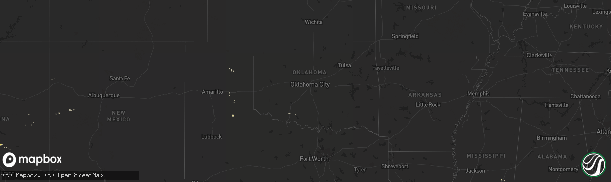 Hail map on September 13, 2013