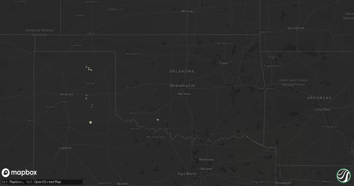 Hail map on September 13, 2013