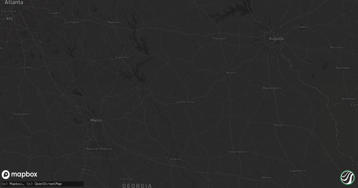 Hail map in Cairo, GA on September 13, 2014