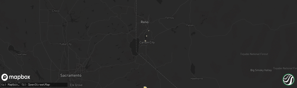 Hail map in Carson City, NV on September 13, 2017