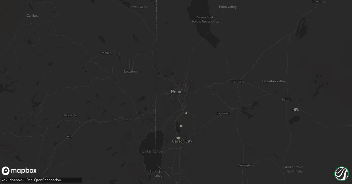 Hail map in Reno, NV on September 13, 2017