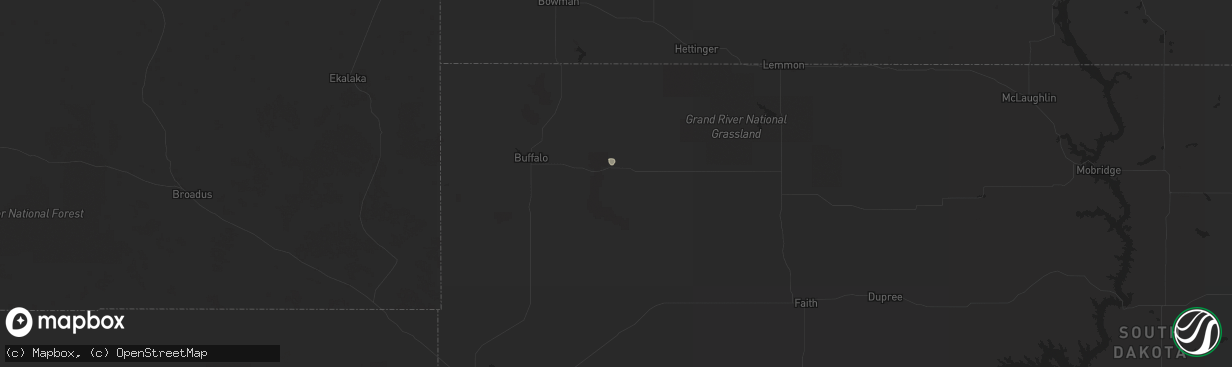 Hail map in Reva, SD on September 13, 2017