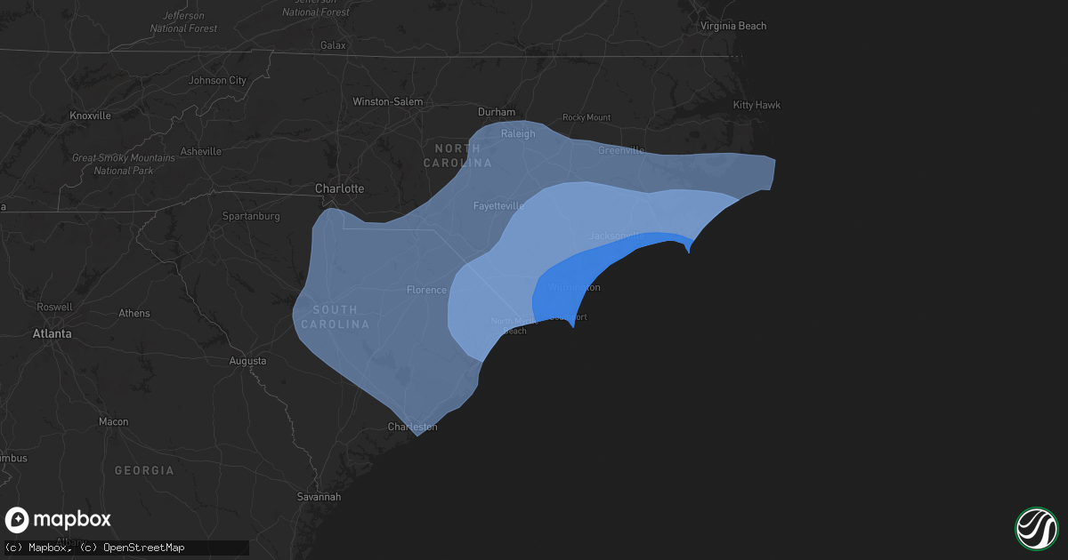 Hail map on September 13, 2018