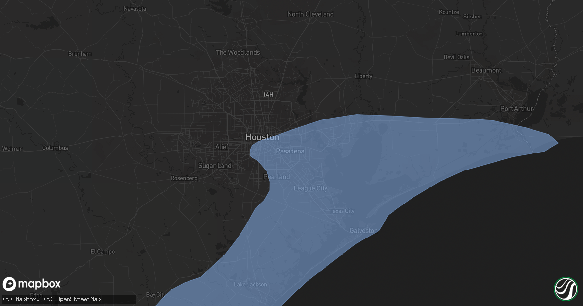 Hail map in Pasadena, TX on September 13, 2021