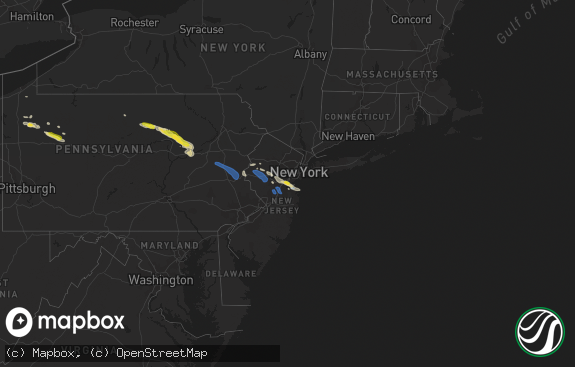 Hail map preview on 09-13-2021