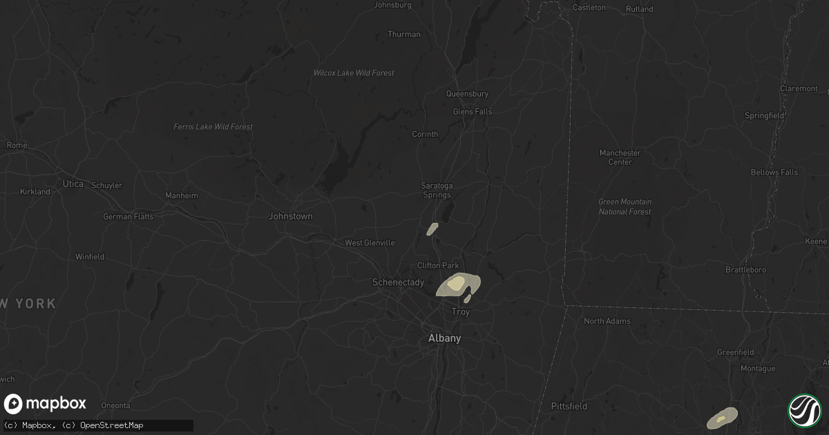 Hail map in Ballston Spa, NY on September 13, 2022