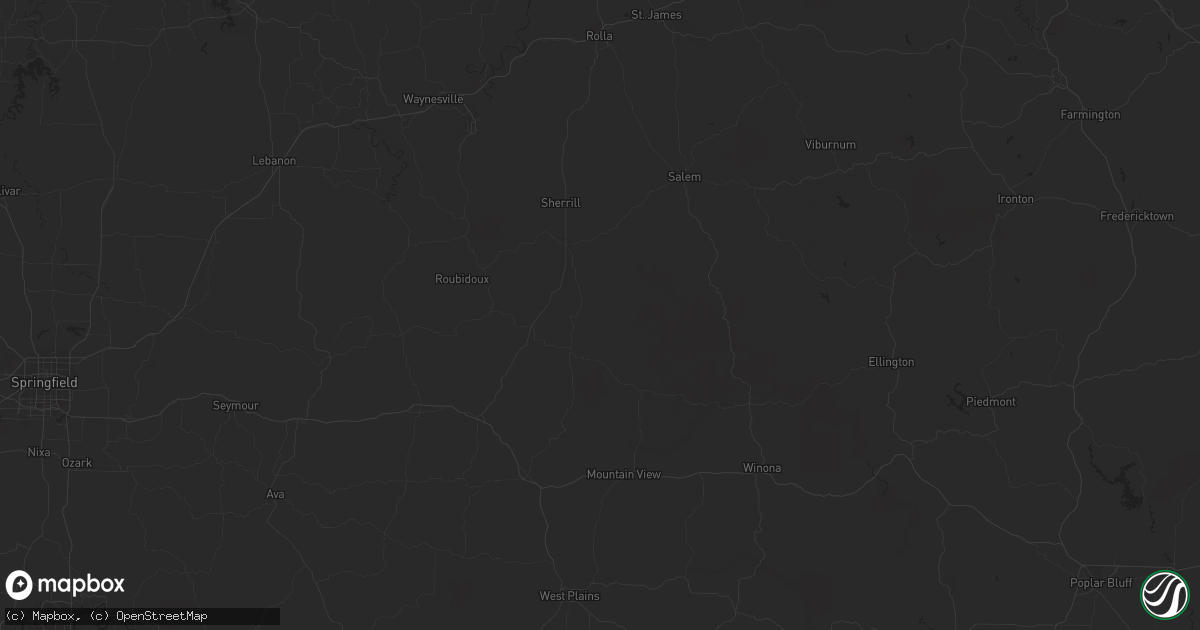 Hail map in Phoenix, AZ on September 13, 2023