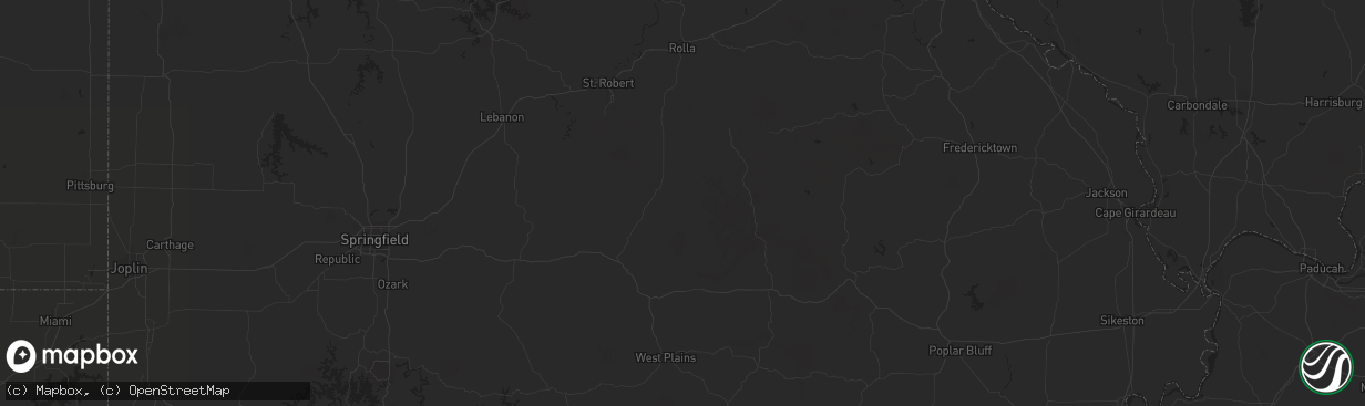 Hail map in Pima, AZ on September 13, 2023