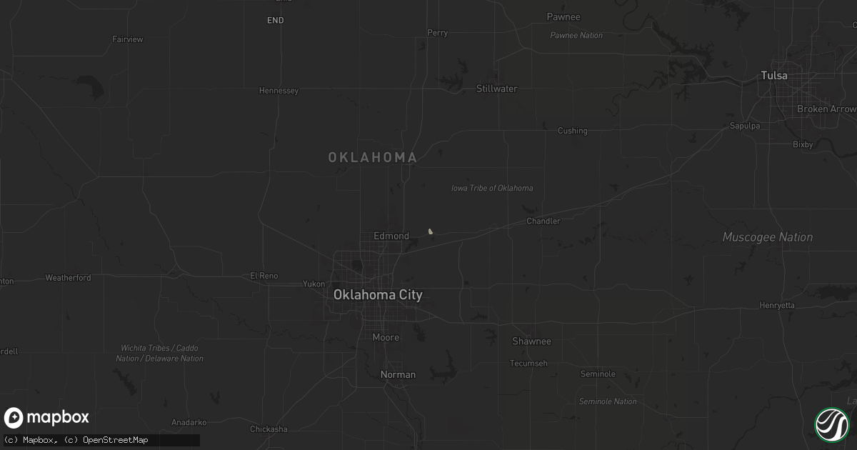 Hail map in Arcadia, OK on September 13, 2024