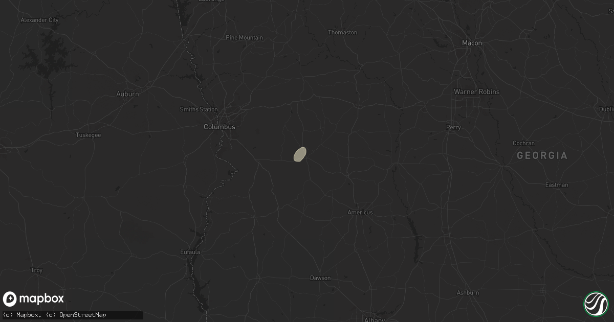 Hail map in Buena Vista, GA on September 13, 2024