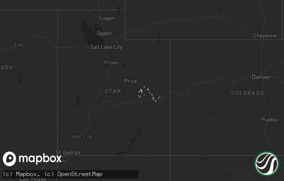 Hail map preview on 09-13-2025