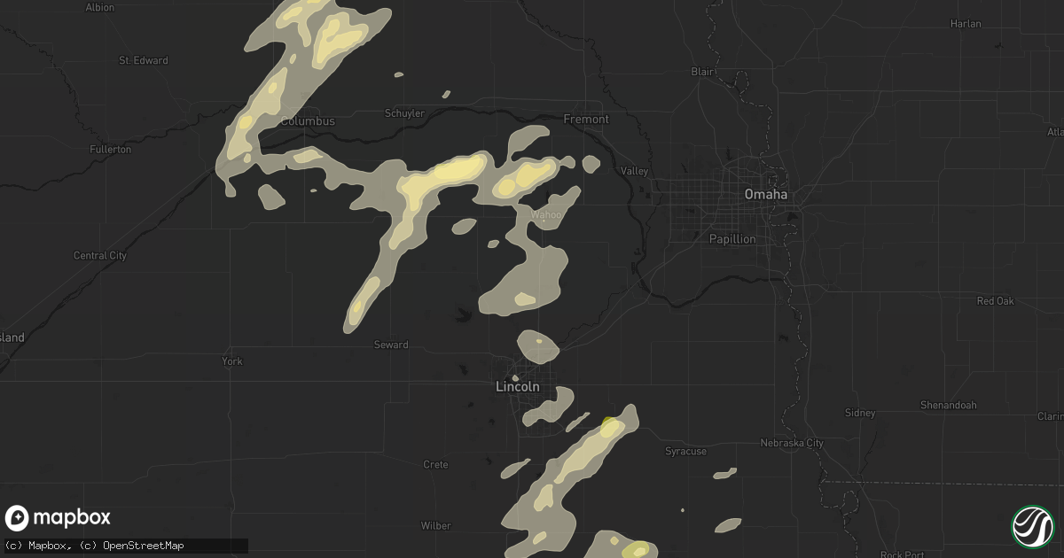 Hail map in Ceresco, NE on September 13, 2026