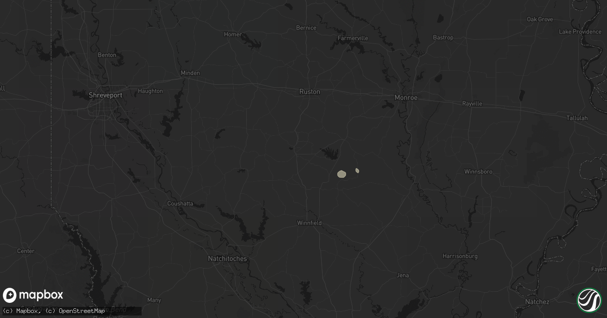 Hail map in Jonesboro, LA on September 13, 2026