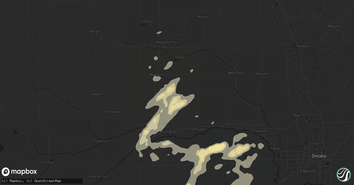 Hail map in Leigh, NE on September 13, 2026