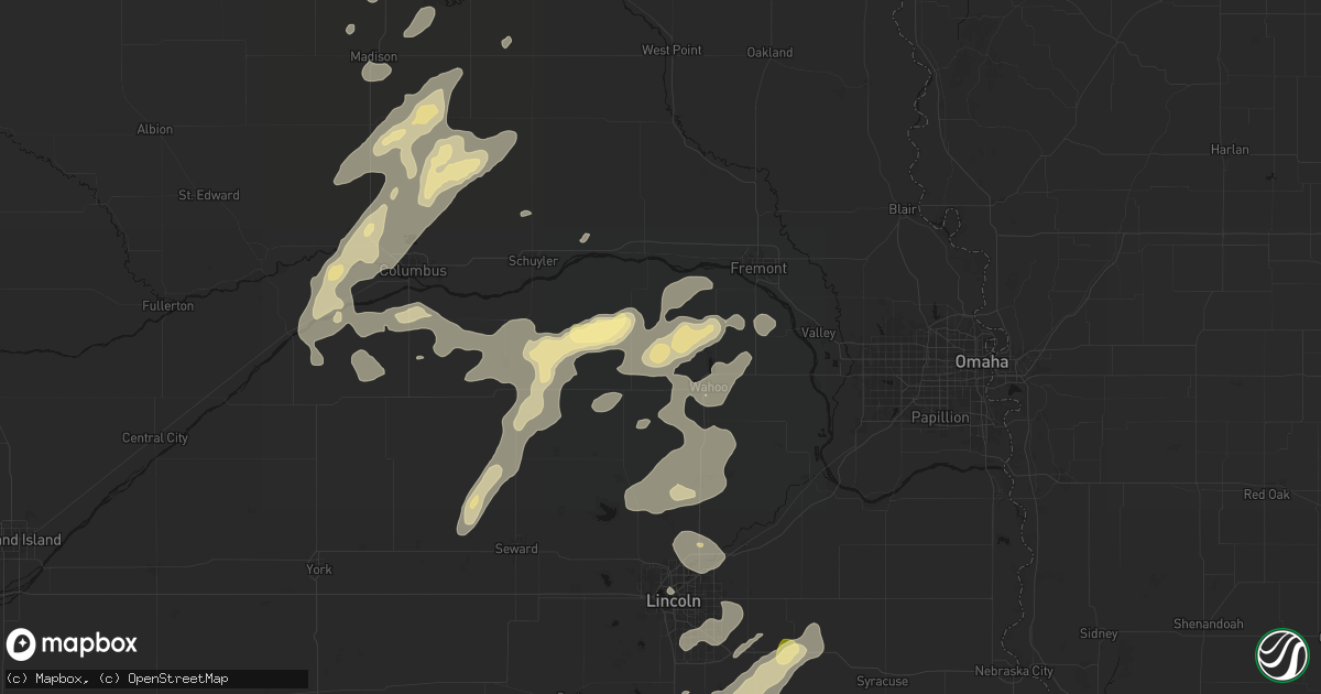 Hail map in Malmo, NE on September 13, 2026
