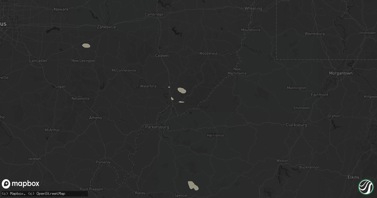 Hail map in Reno, OH on September 13, 2026
