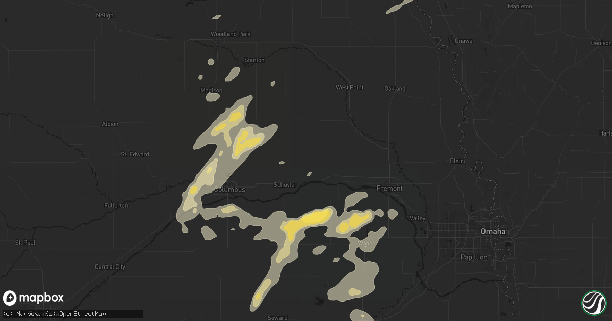 Hail map in Rogers, NE on September 13, 2026