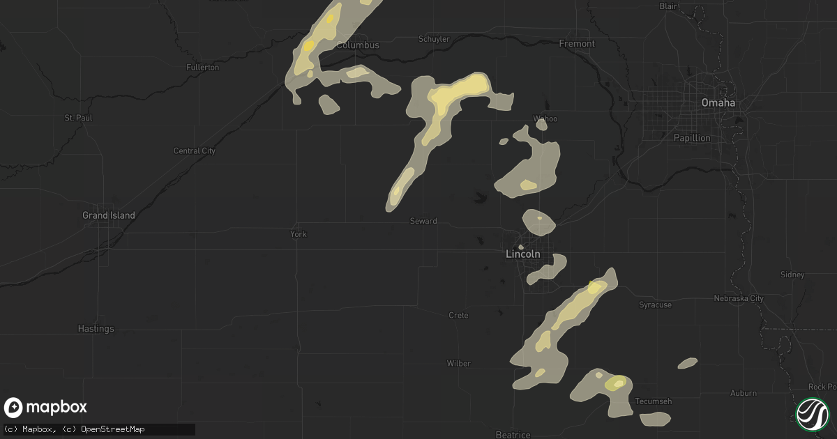 Hail map in Seward, NE on September 13, 2026