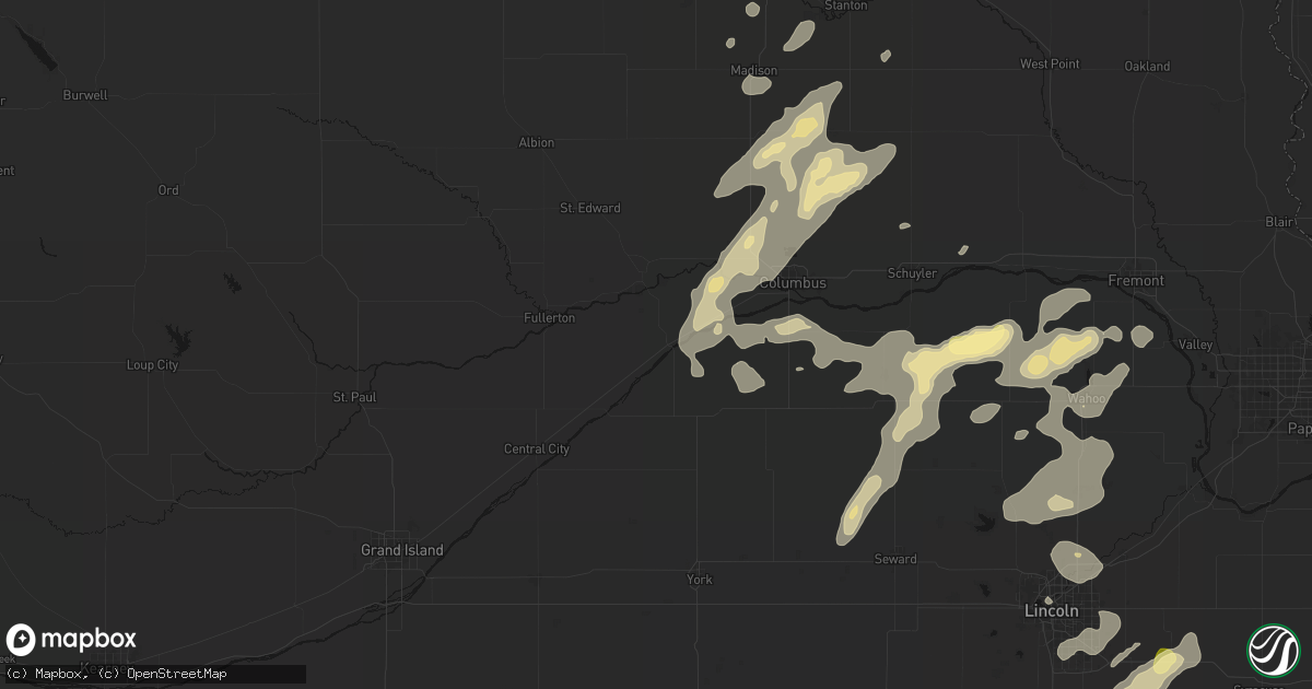 Hail map in Silver Creek, NE on September 13, 2026