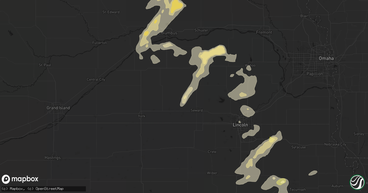 Hail map in Staplehurst, NE on September 13, 2026