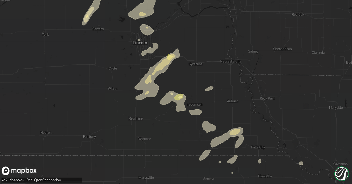 Hail map in Sterling, NE on September 13, 2026