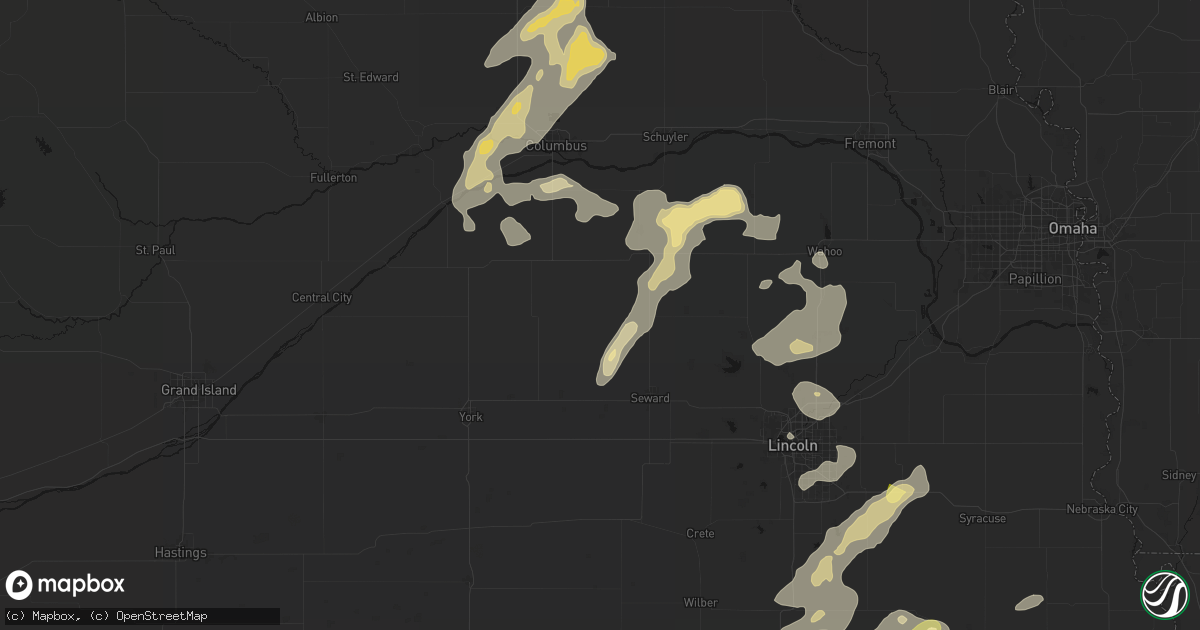 Hail map in Ulysses, NE on September 13, 2026