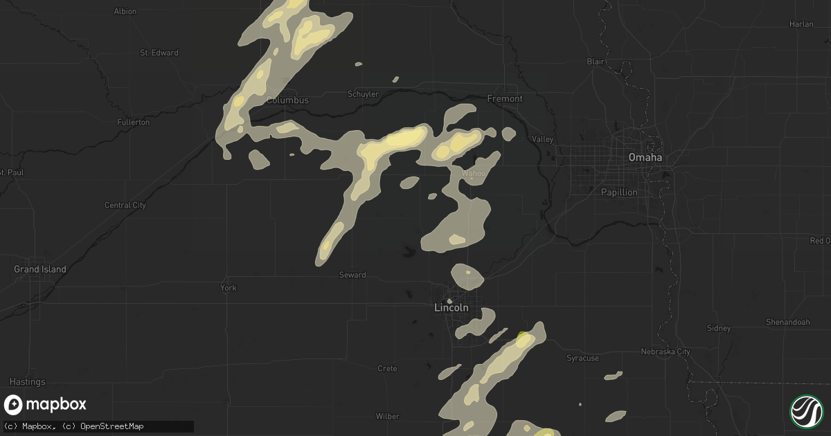 Hail map in Valparaiso, NE on September 13, 2026