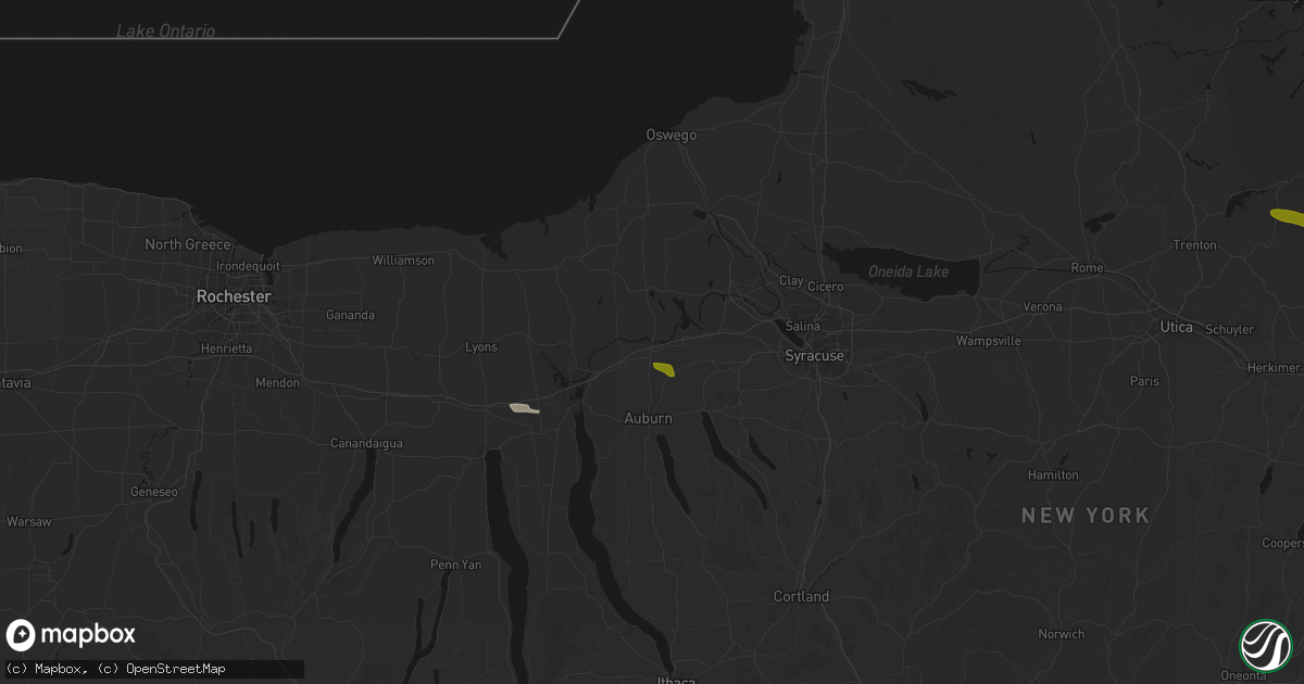 Hail map in Weedsport, NY on September 13, 2026