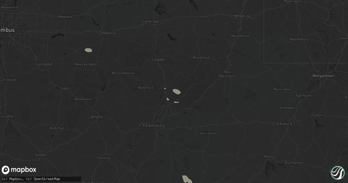 Hail map in Whipple, OH on September 13, 2026