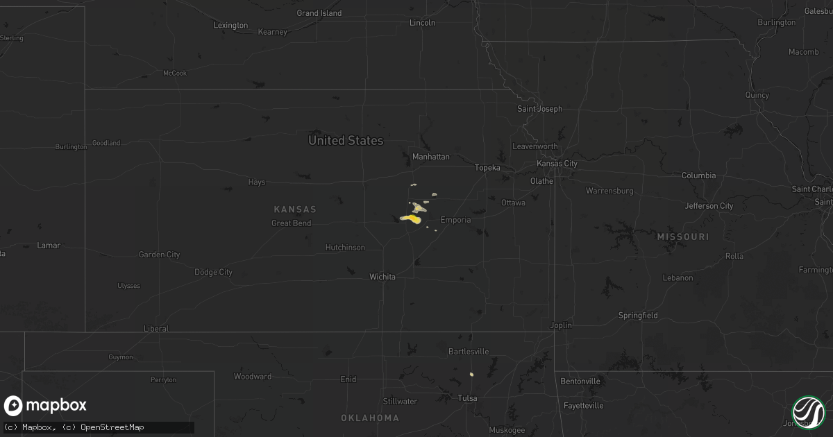 Hail map on September 13, 2026