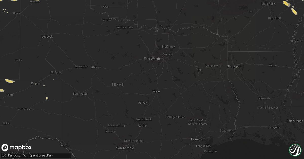 Hail map on September 14, 2011