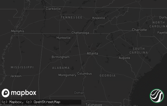 Hail map preview on 09-14-2012