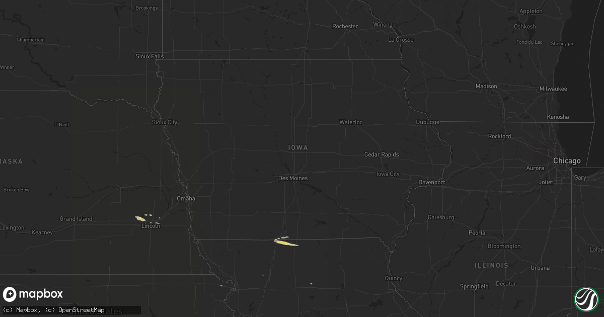 Hail map in Iowa on September 14, 2014