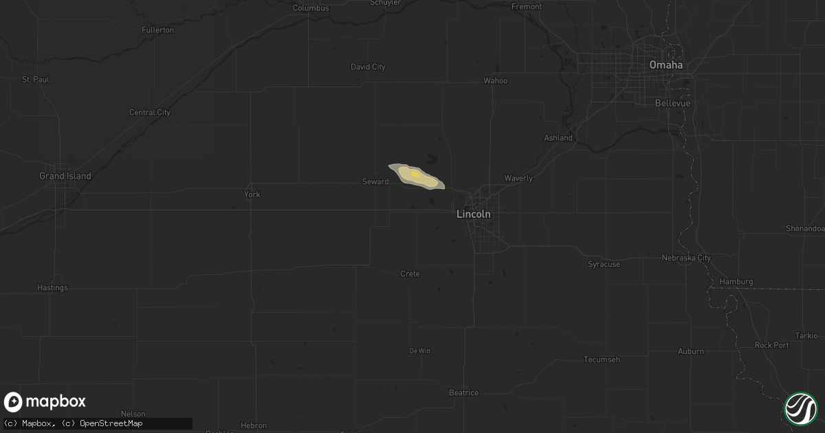 Hail map in Pleasant Dale, NE on September 14, 2014