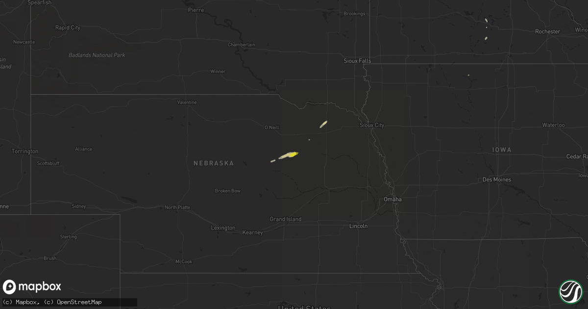 Hail map on September 14, 2015