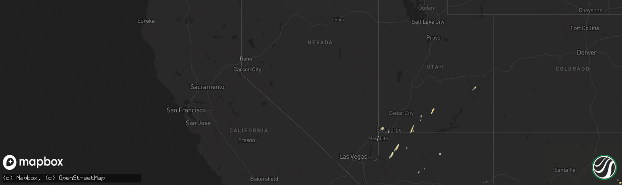 Hail map in Nevada on September 14, 2017