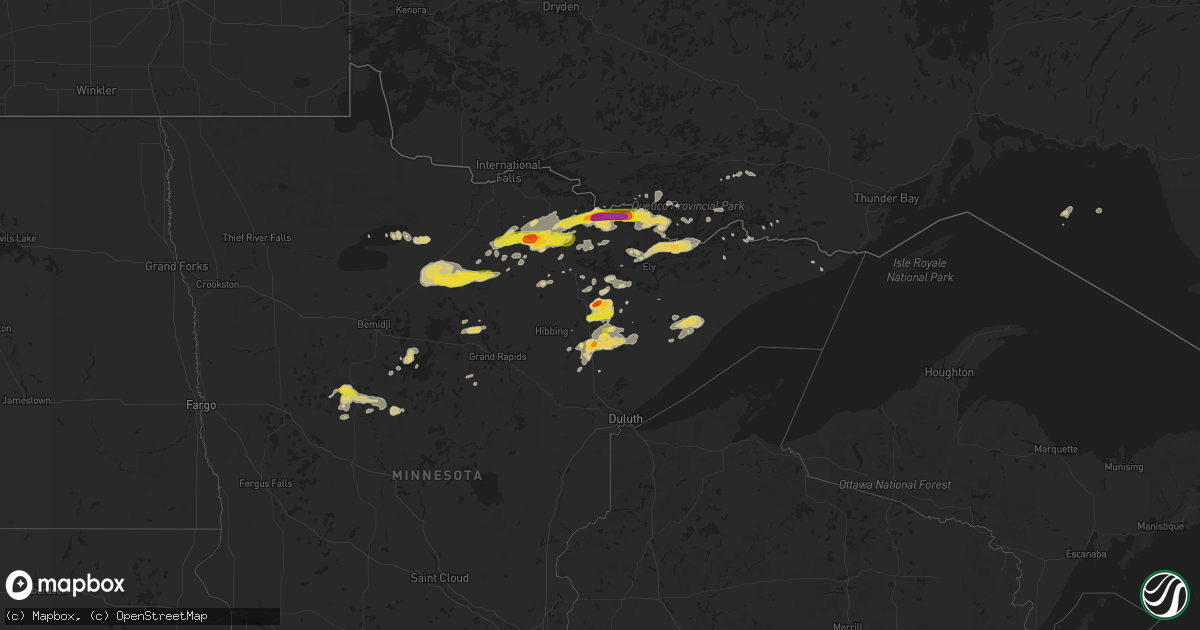 Hail map on September 14, 2017
