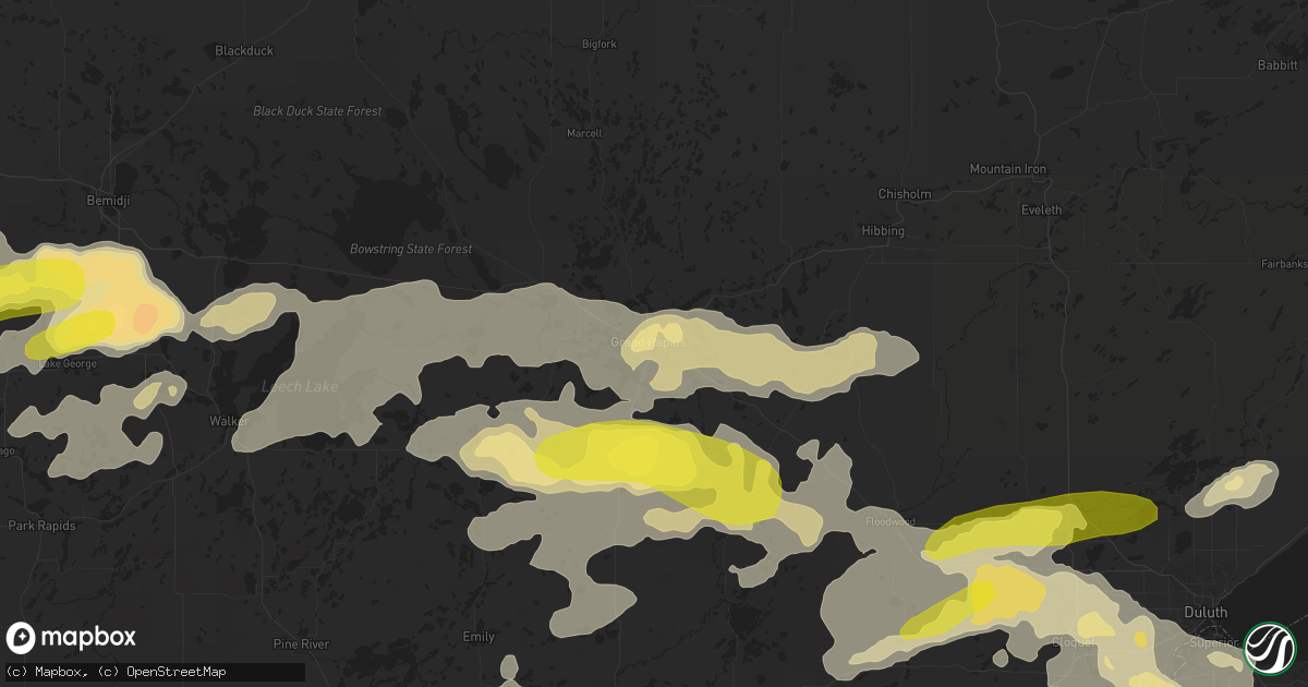 Hail map in Grand Rapids, MN on September 14, 2018