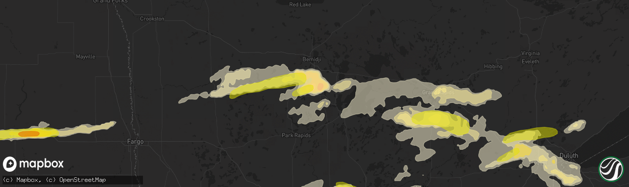 Hail map in Laporte, MN on September 14, 2018