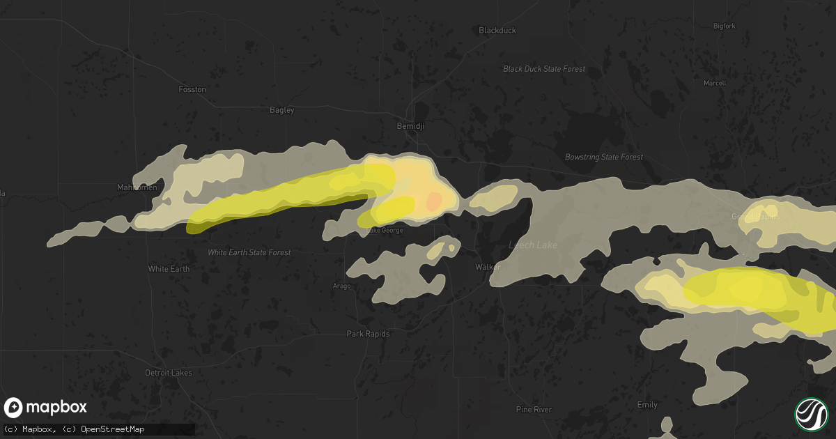 Hail map in Laporte, MN on September 14, 2018