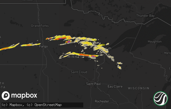 Hail map preview on 09-14-2018