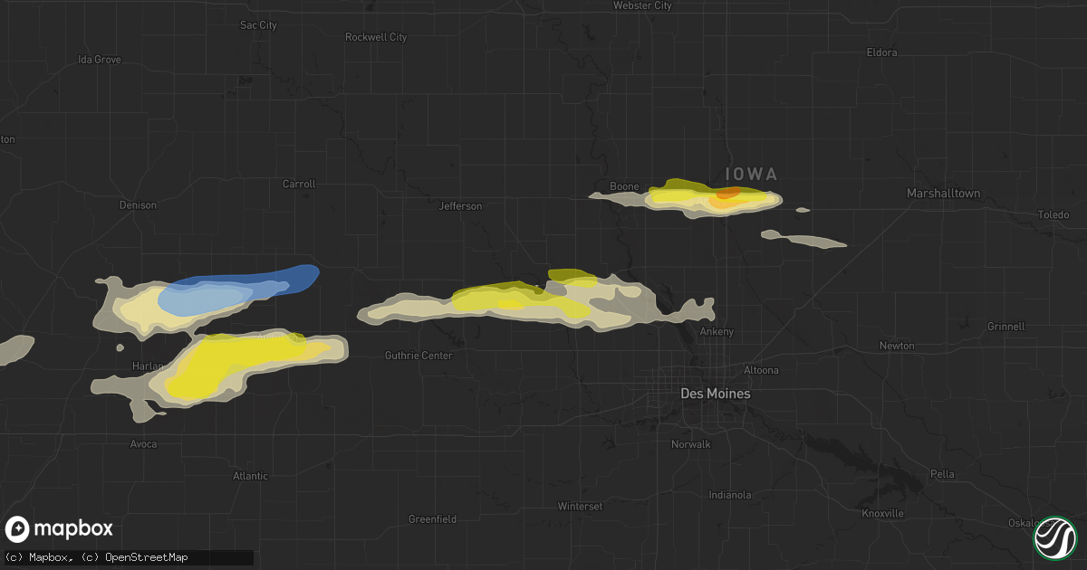 Hail map in Perry, IA on September 14, 2019