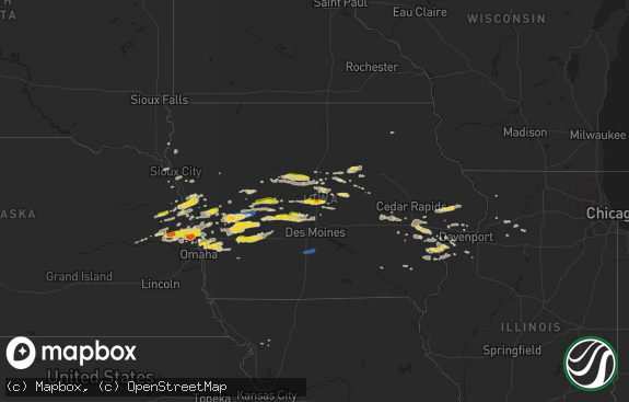 Hail map preview on 09-14-2019