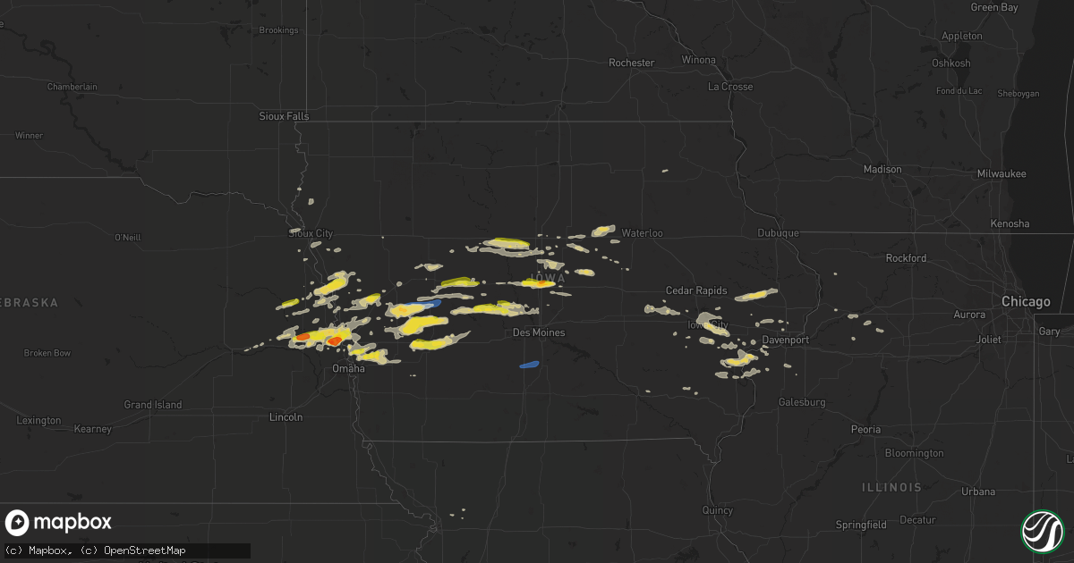 Hail map on September 14, 2019
