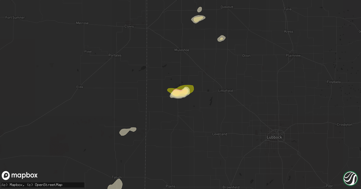 Hail map in Enochs, TX on September 14, 2022