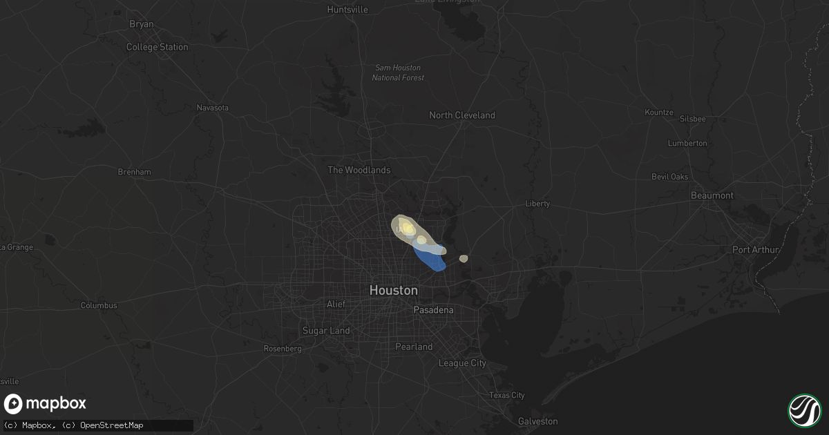 Hail map in Humble, TX on September 14, 2023