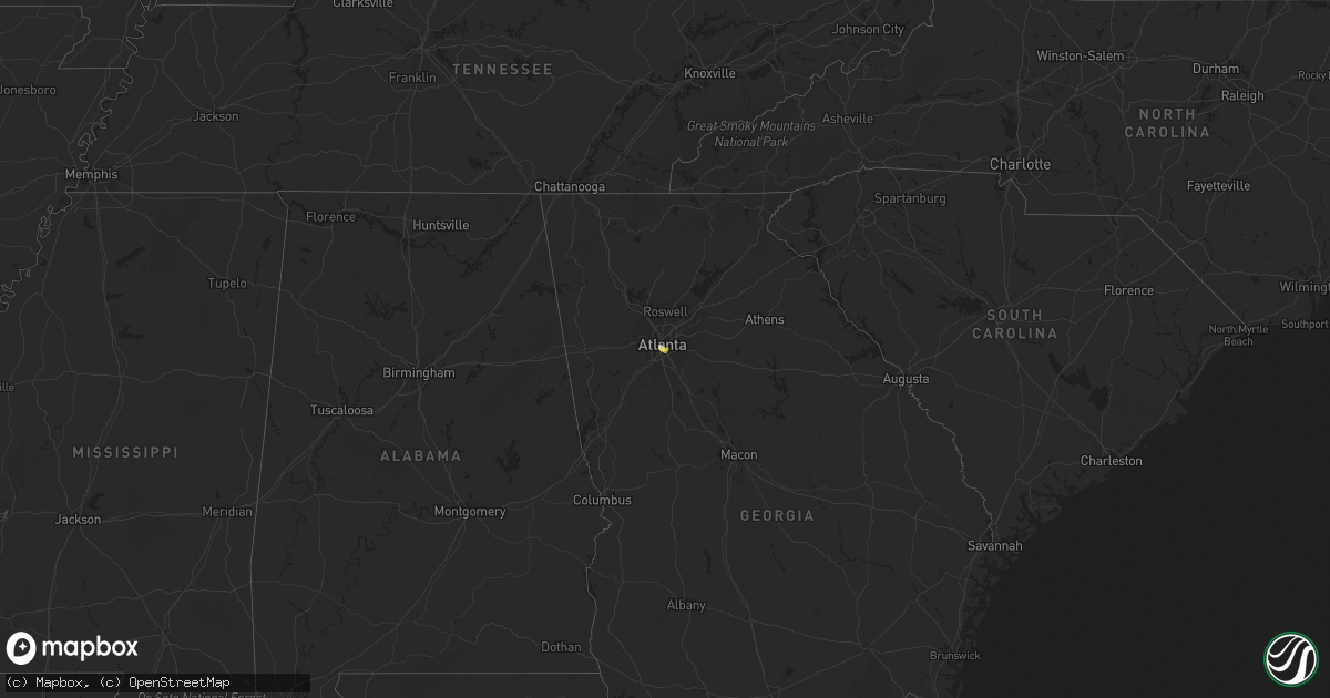 Hail map on September 14, 2023