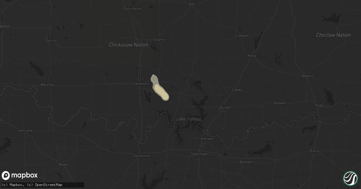Hail map in Madill, OK on September 14, 2024