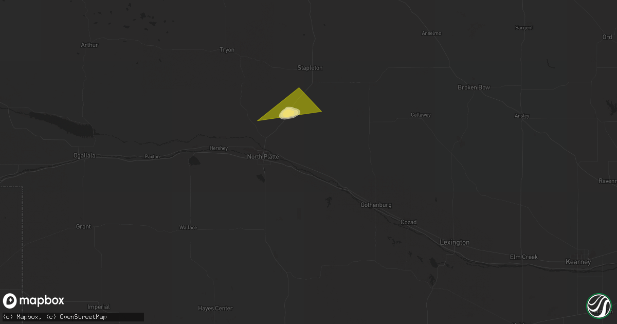 Hail map in Maxwell, NE on September 14, 2024