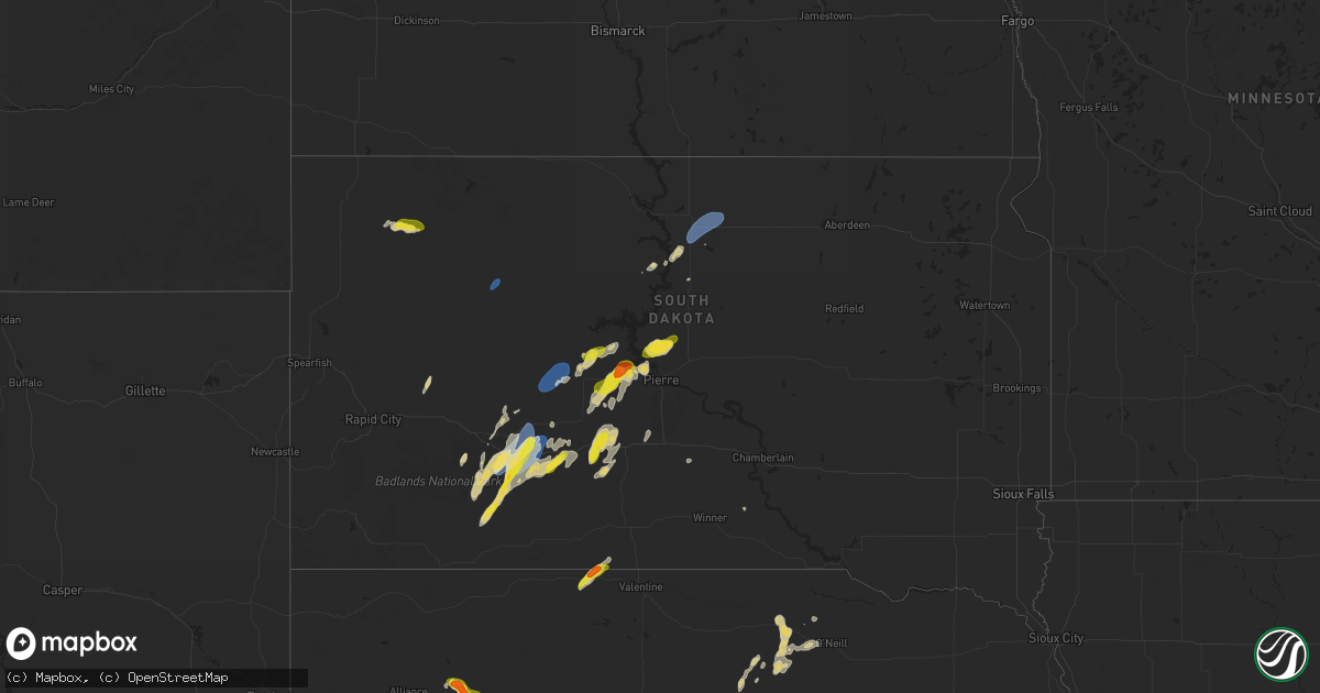 Hail map on September 14, 2024